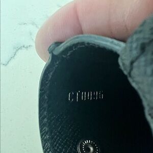 Louis Vuitton Black Textured Card Holder